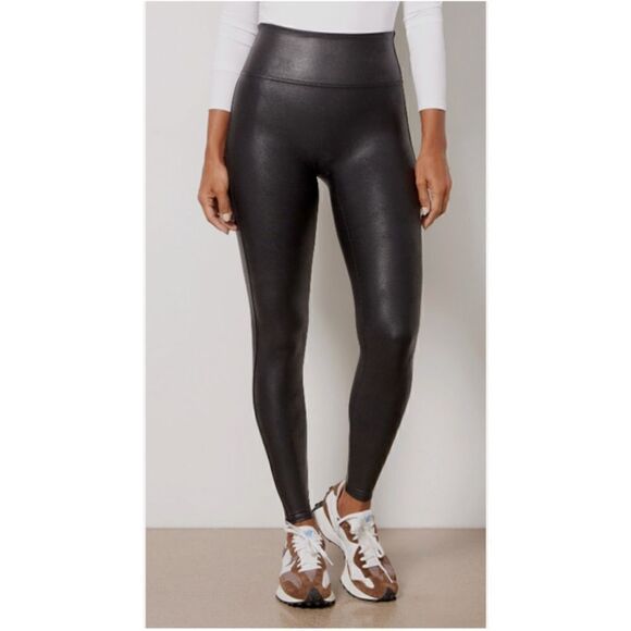 Spanx Faux Leather Leggings sz XL - Picture 1 of 4